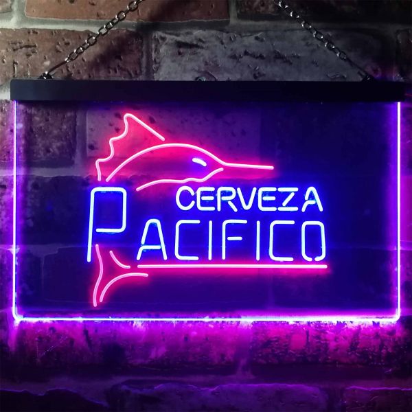 Cerveza Pacifico Swordfish Dual LED Neon Light Sign